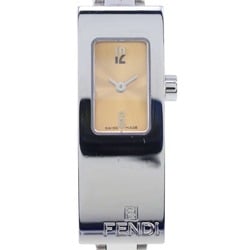 FENDI Watch 3300L Stainless Steel Quartz Analog Display Orange Dial Ladies I120224029