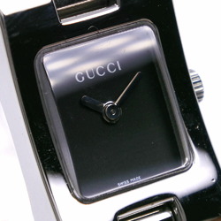 GUCCI Watch 2305L Stainless Steel Silver Quartz Analog Display Black Dial Ladies I213023042