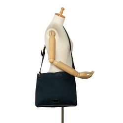 Gucci Shoulder Bag 90656 Navy Canvas Leather Women's GUCCI