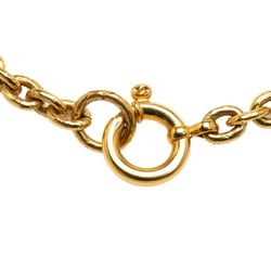 CHANEL Cocomark Cross Bell Necklace Gold Plated Ladies