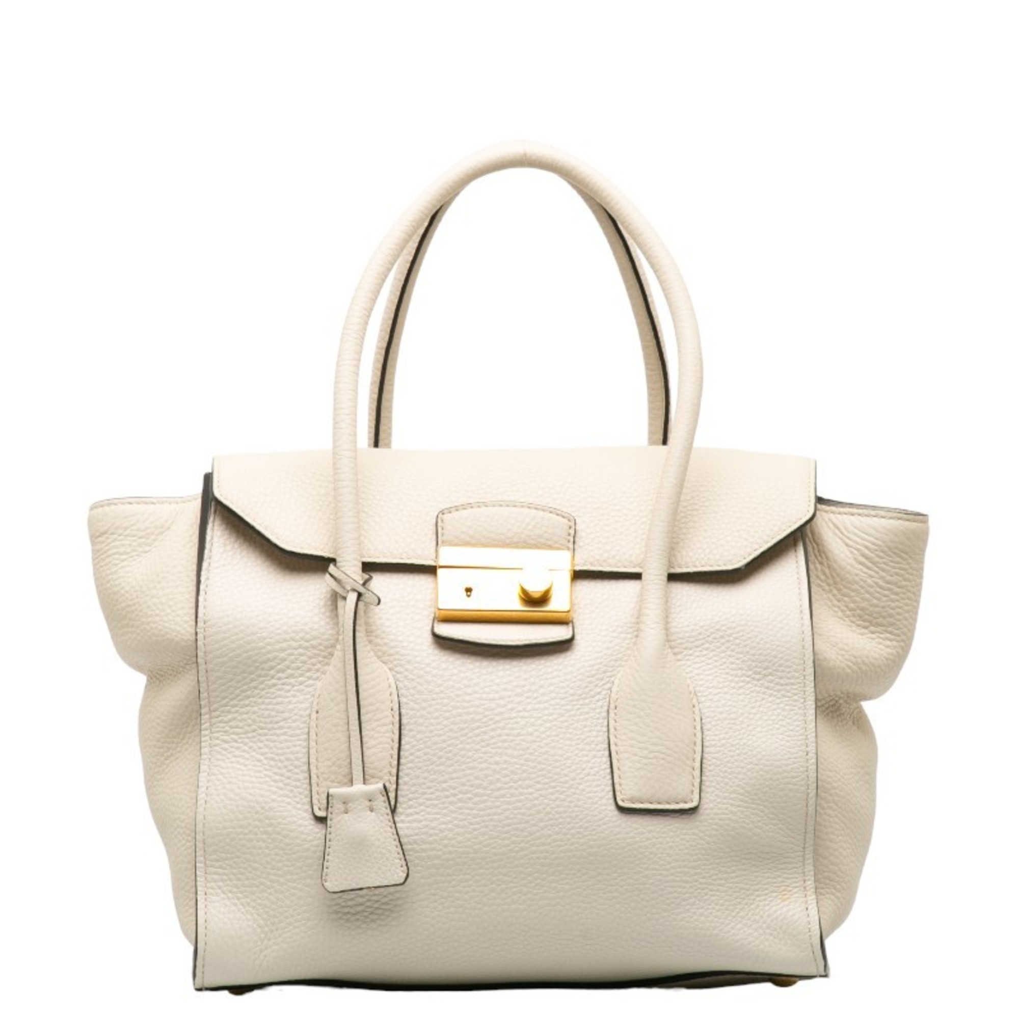 Prada Handbag Shoulder Bag BN2673 White Leather Women's PRADA