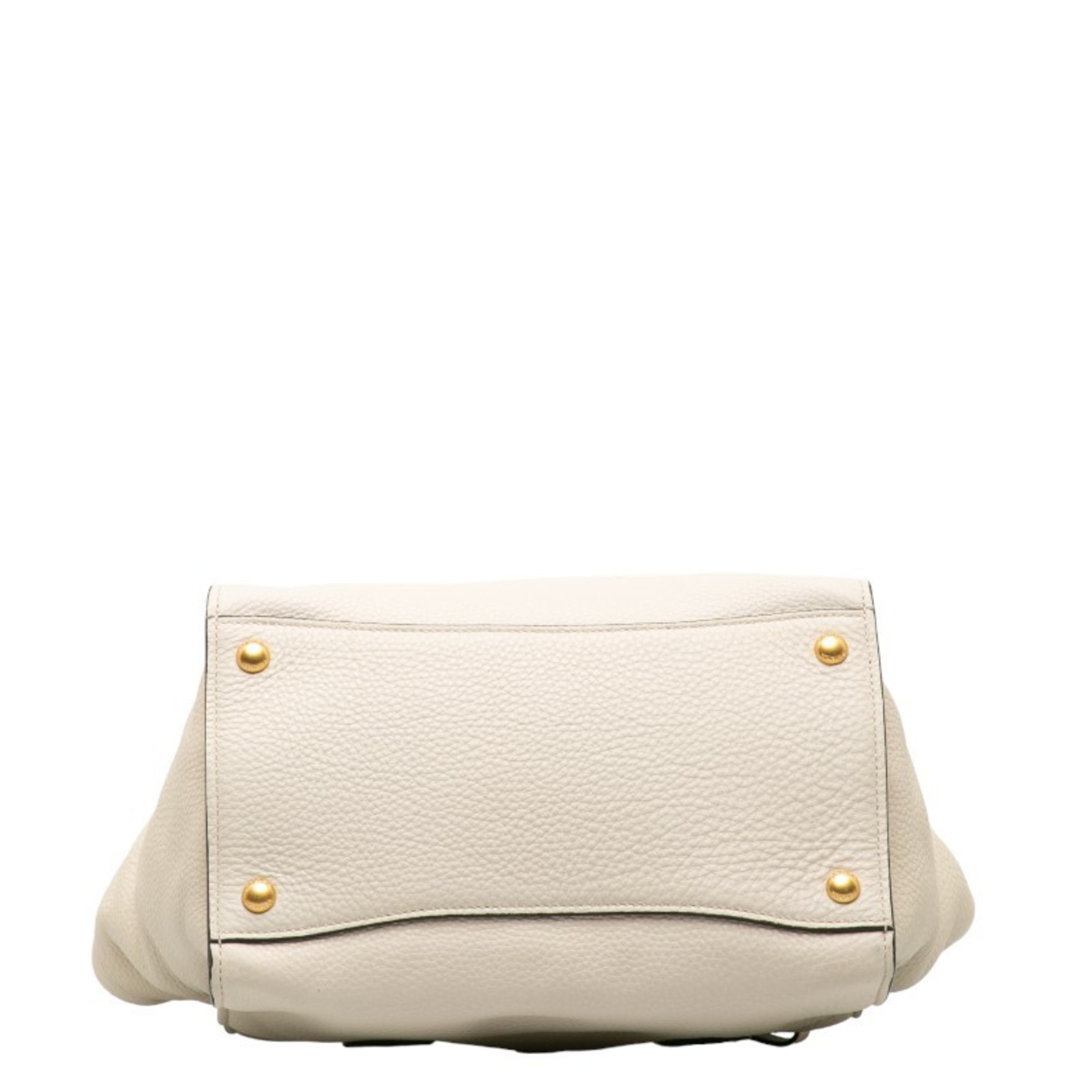 Prada Handbag Shoulder Bag BN2673 White Leather Women's PRADA