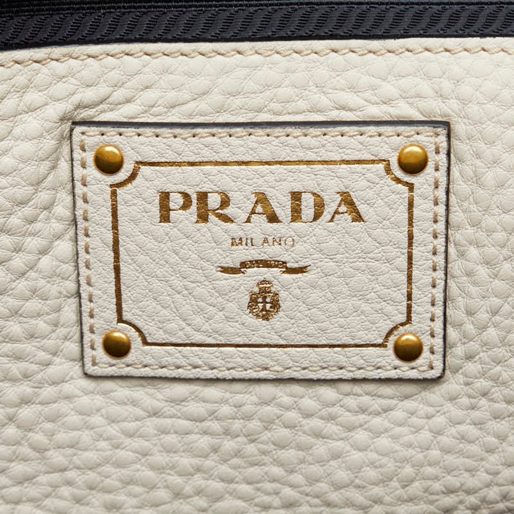 Prada Handbag Shoulder Bag BN2673 White Leather Women's PRADA