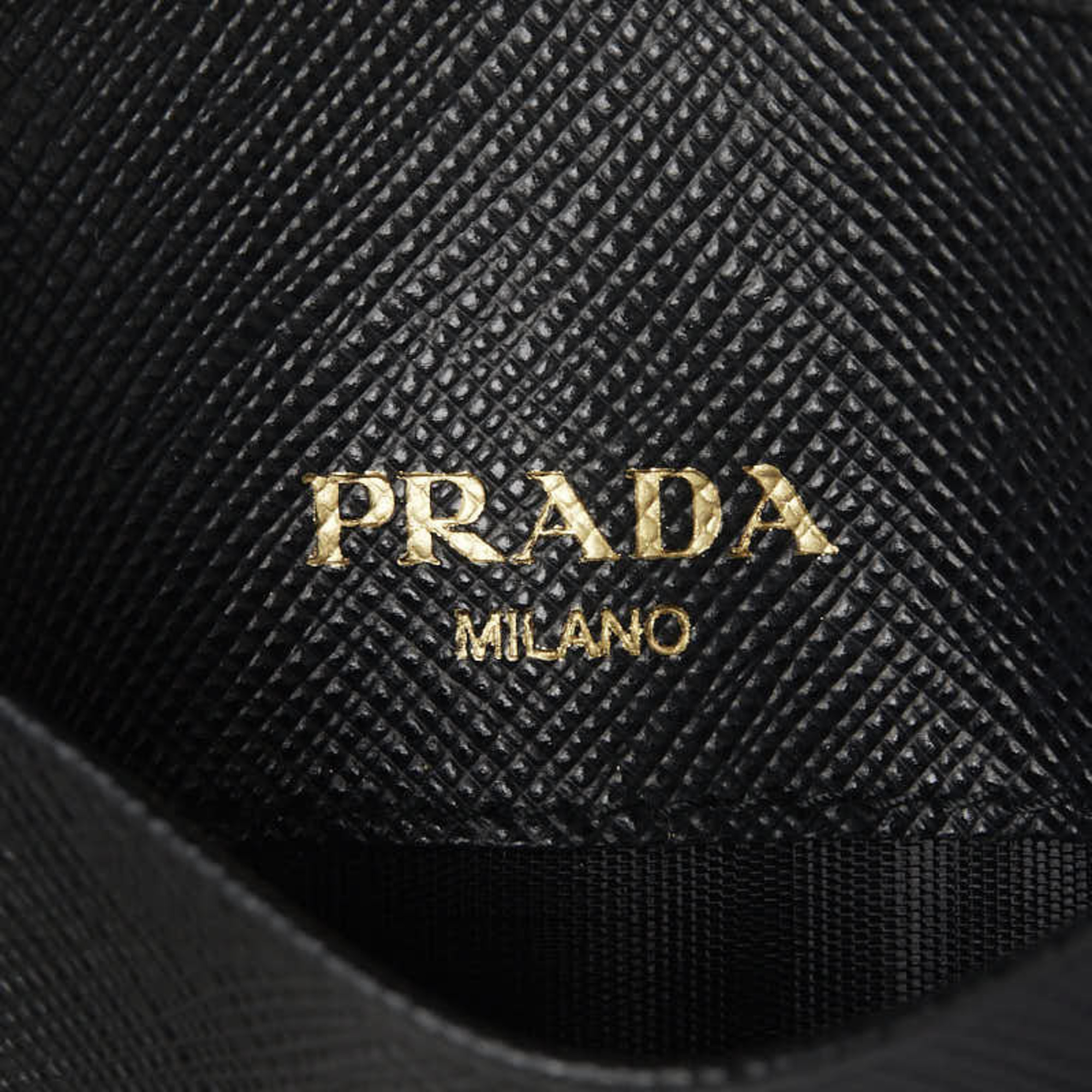 Prada Saffiano 6-series key case 1PG222 black leather ladies PRADA