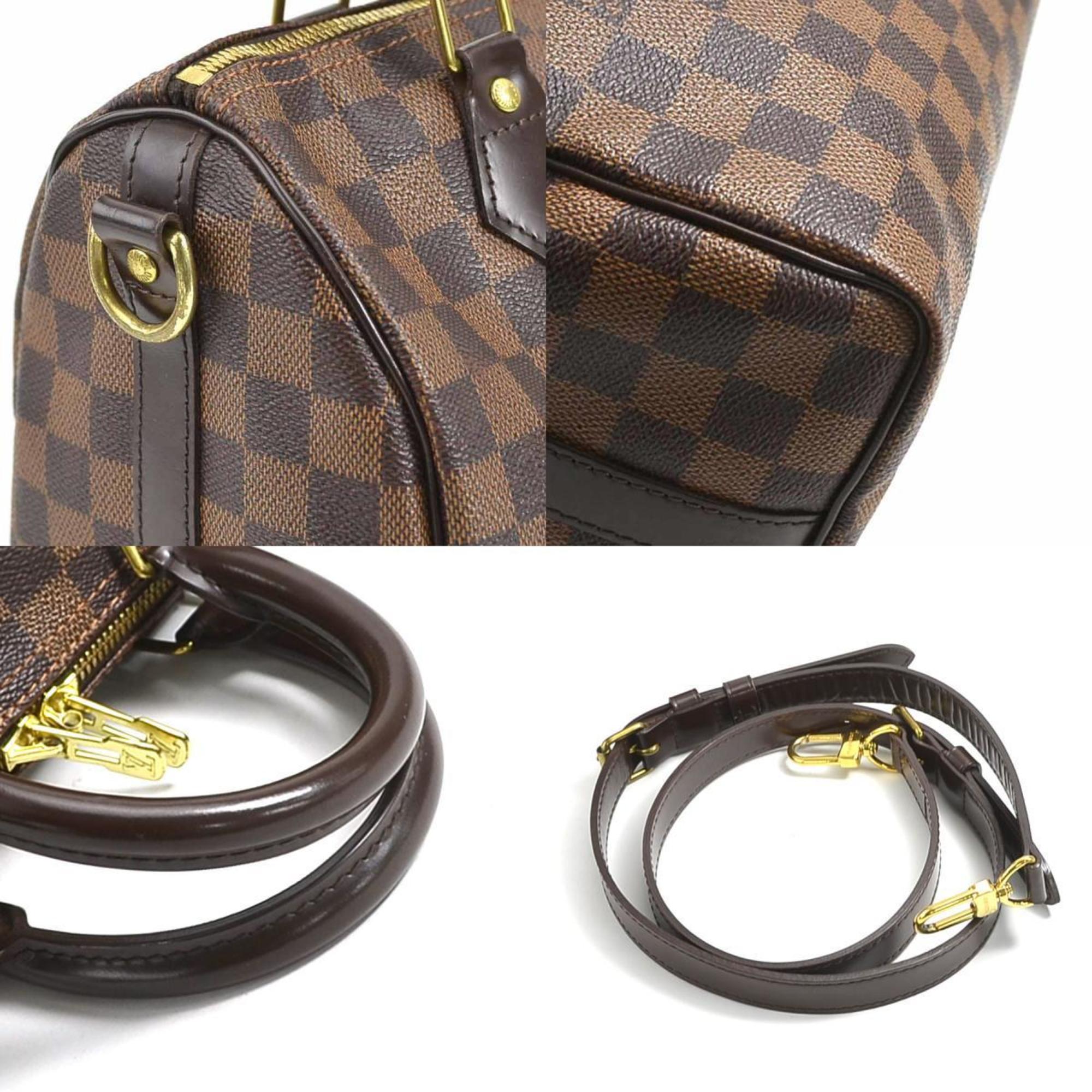 LOUIS VUITTON Handbag Shoulder Bag Damier Speedy Bandouliere 25 Canvas Brown Women's N41368