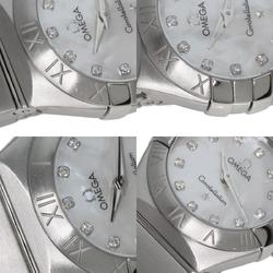 OMEGA 123.10.24.60.55.001 Constellation Brushed 12P Diamond Watch Stainless Steel SS Ladies