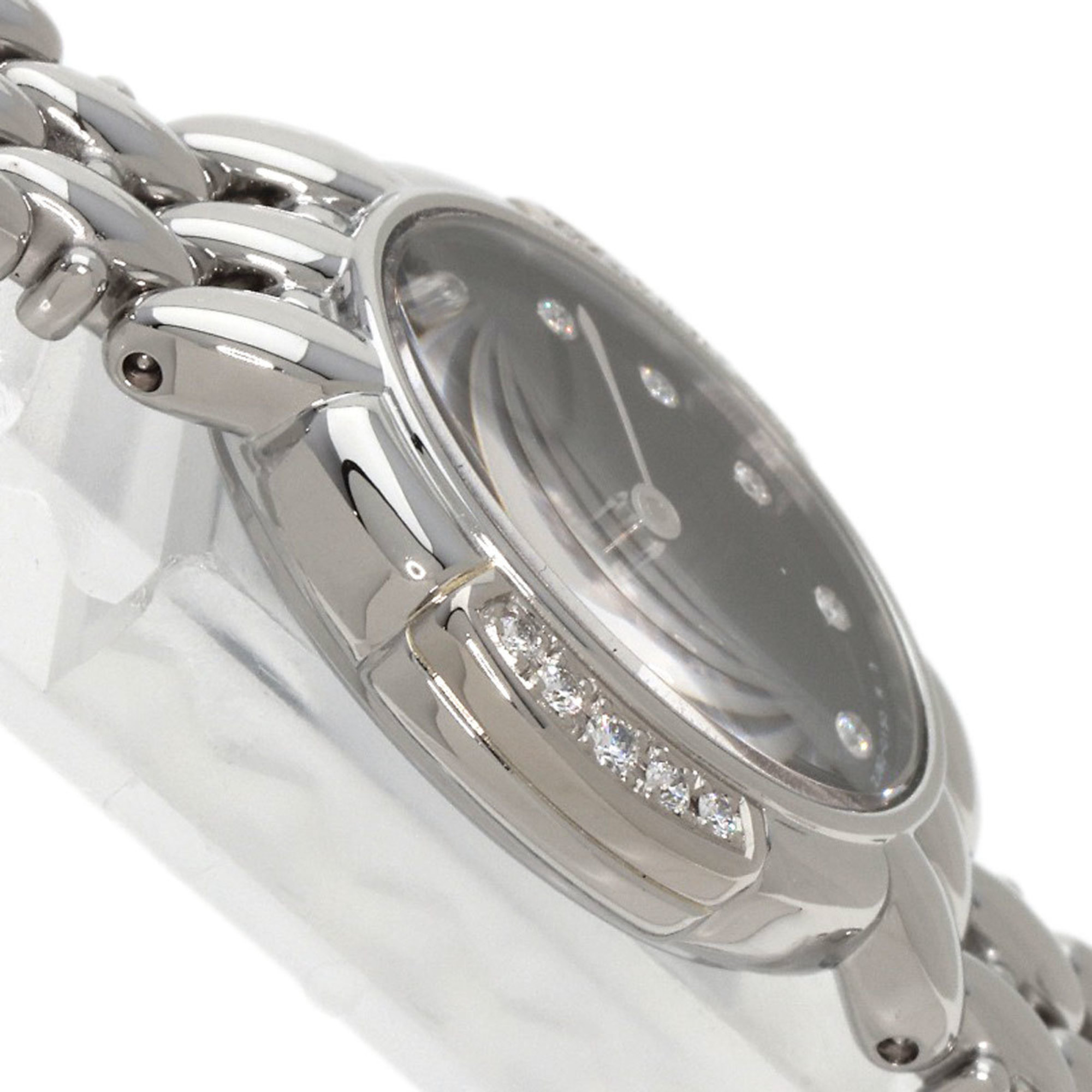 Seiko 2J80-5030 Credor Bezel & 11P Diamond Watch Stainless Steel SS K18WG Ladies SEIKO