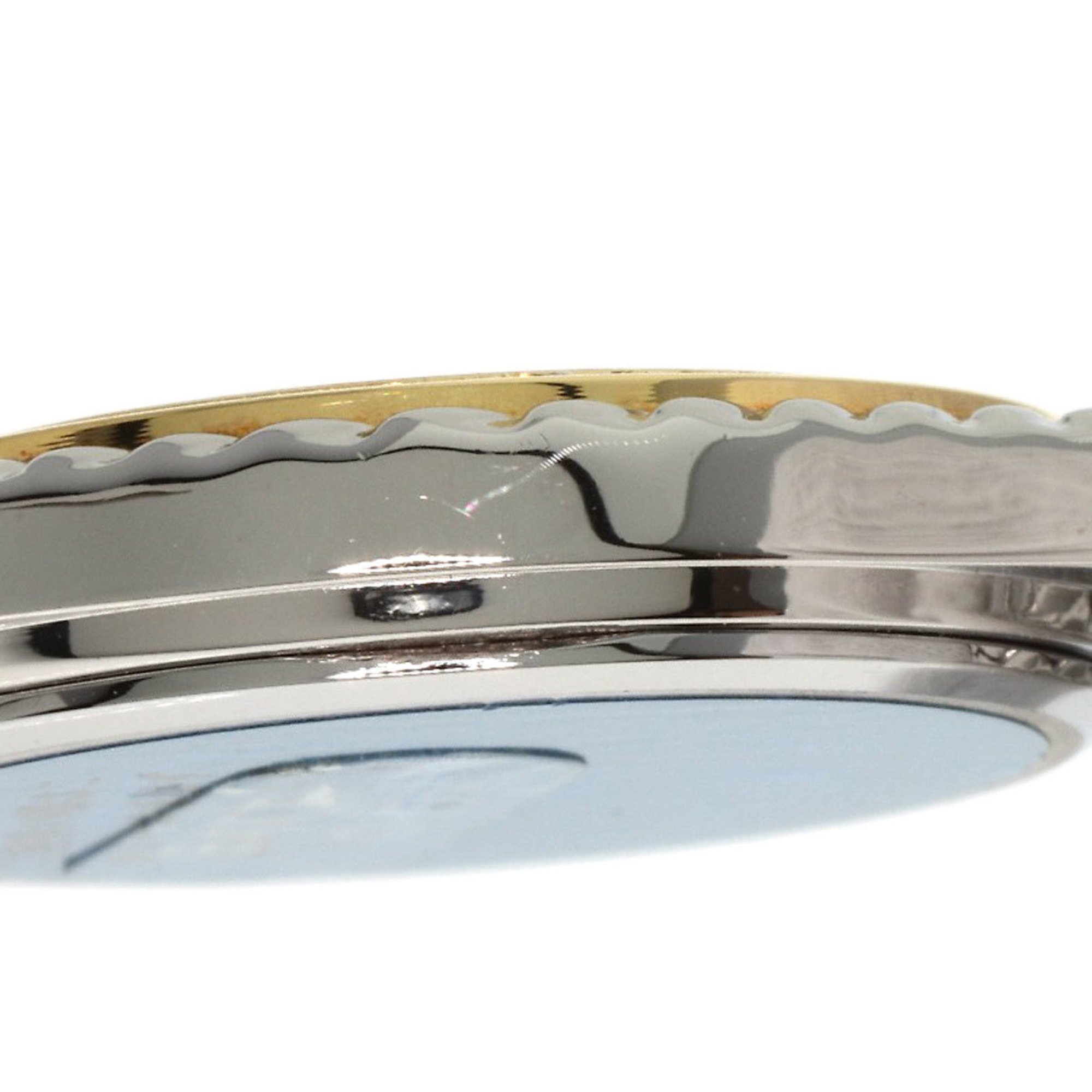 Seiko 4N70-0170 Diamond Bezel Watch Stainless Steel SS K18YGx Ladies SEIKO