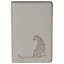 Cartier Panthère Card Case Leather Gray