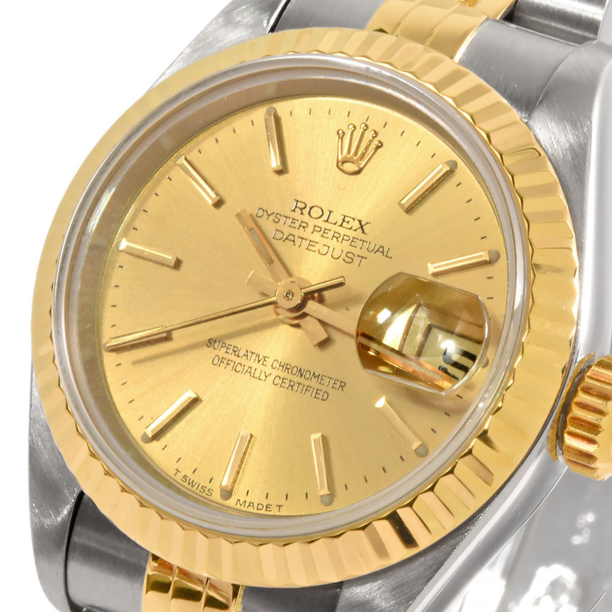 Rolex ROLEX 69173 Datejust W watch automatic winding champagne dial ladies