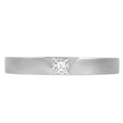HARRY WINSTON Princess Cut Wedding Ring Diamond Approx. 6 Pt950 Women's