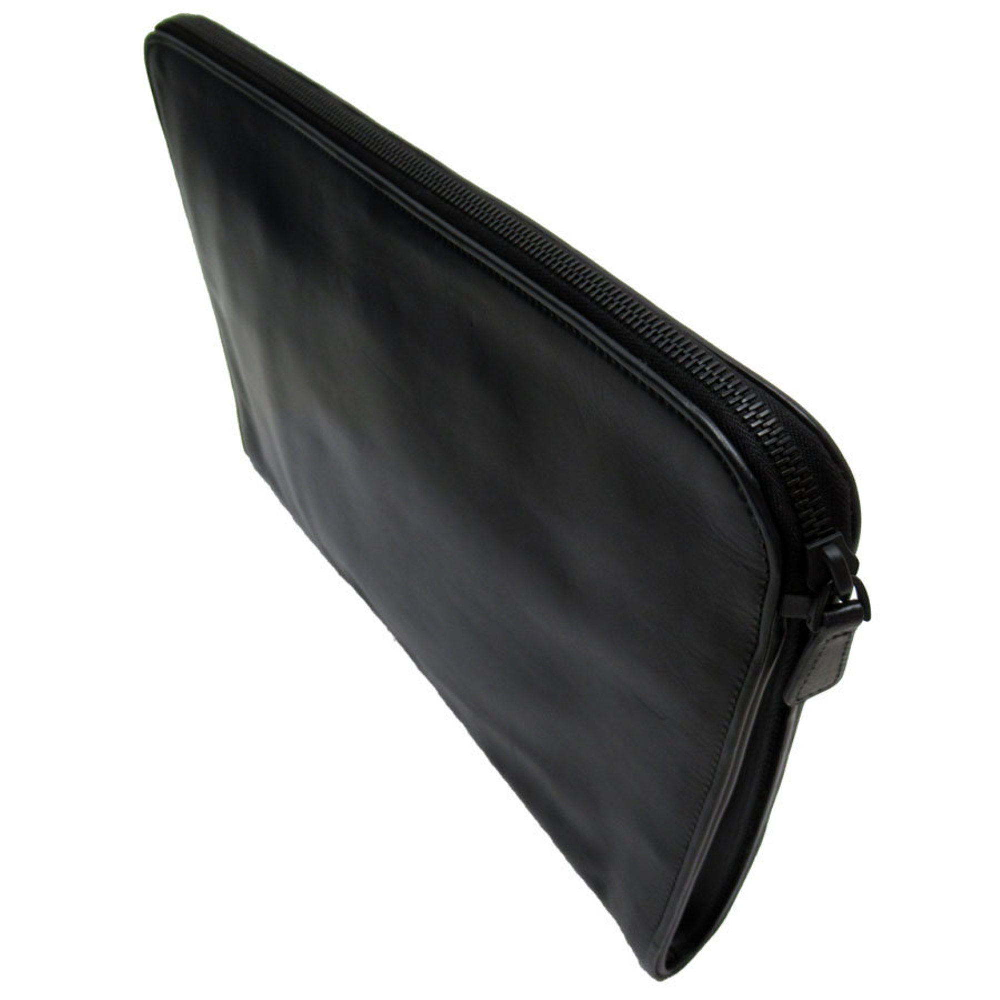 BOTTEGA VENETA Clutch bag in leather, black
