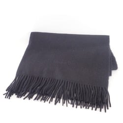 Christian Dior Embroidered Cashmere Scarf Black Women's