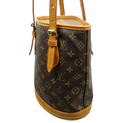 LOUIS VUITTON Shoulder Bag Monogram Bucket PM Canvas Brown Unisex M42238