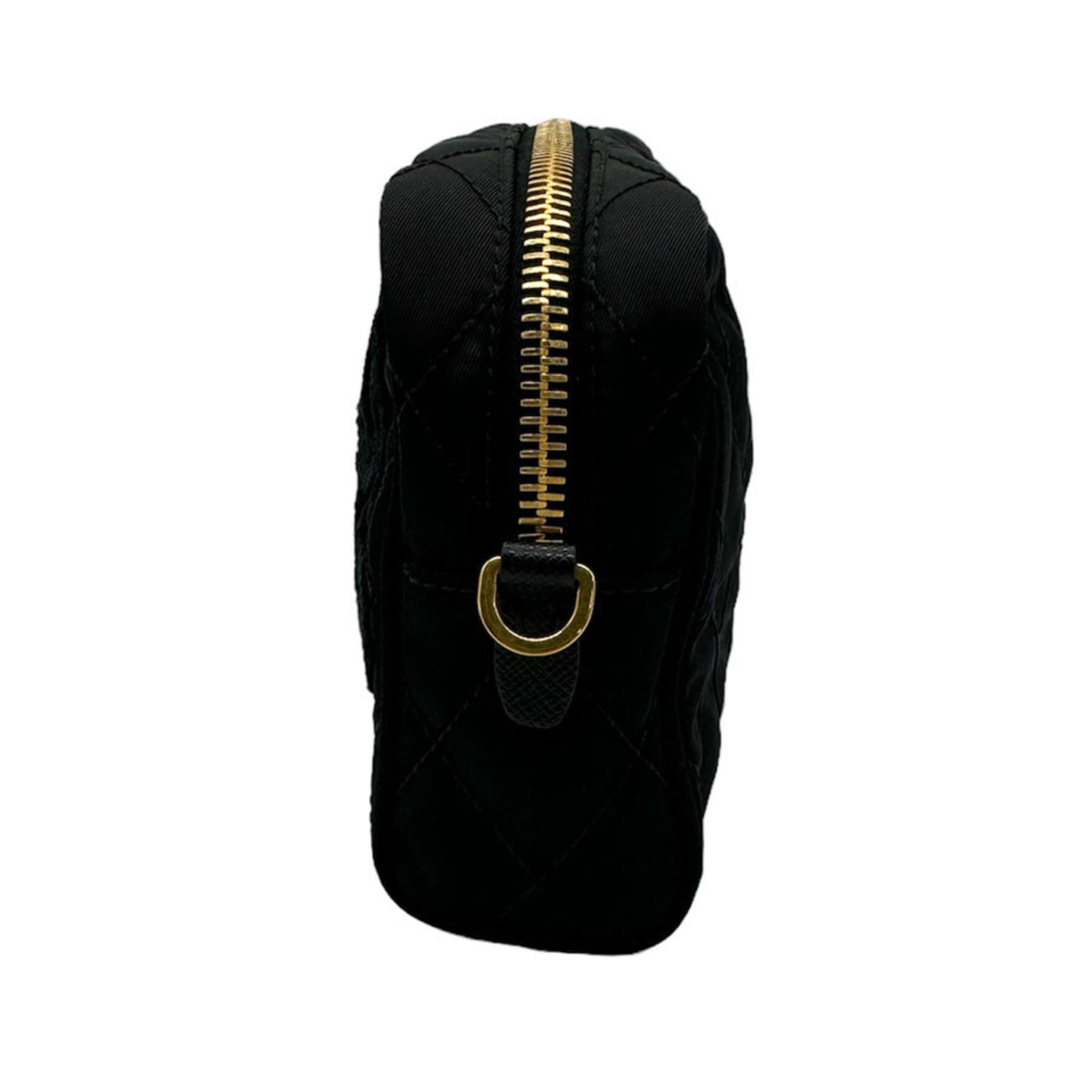 Prada PRADA pouch nylon black ladies
