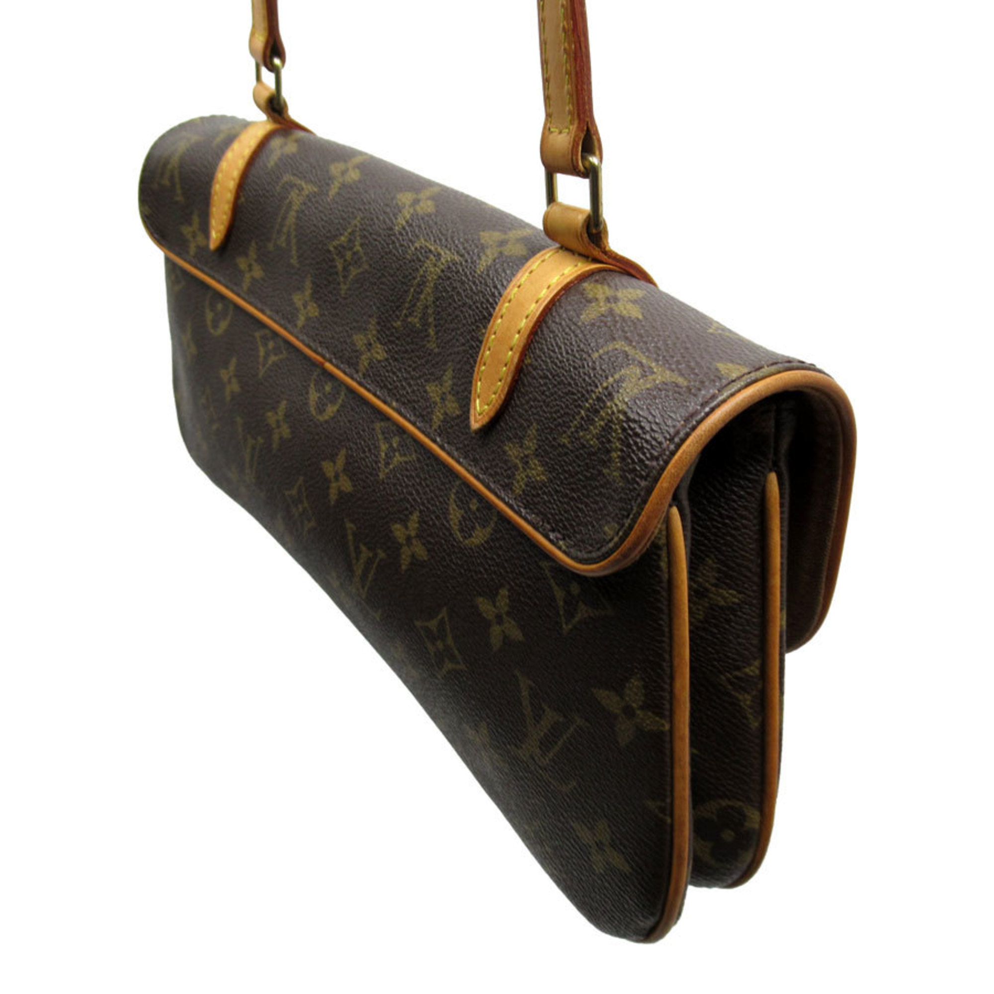 Louis Vuitton LOUIS VUITTON Shoulder Bag Monogram Marel Canvas Brown Women's M51157