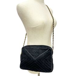 CHANEL ChainShoulder Shoulder Bag V Stitch Suede 2000 A5 Women's I111624131