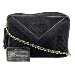 CHANEL ChainShoulder Shoulder Bag V Stitch Suede 2000 A5 Women's I111624131