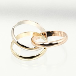 Cartier Trinity Ring, size 14, K18 gold, YG, PG, WG, approx. 8.61g, I122924041