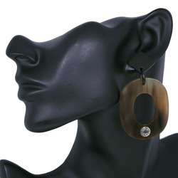 Hermes HERMES Ismu Serie Earrings Buffalo Horn Brown Approx. 14.5g ismu serie Women's I211723163