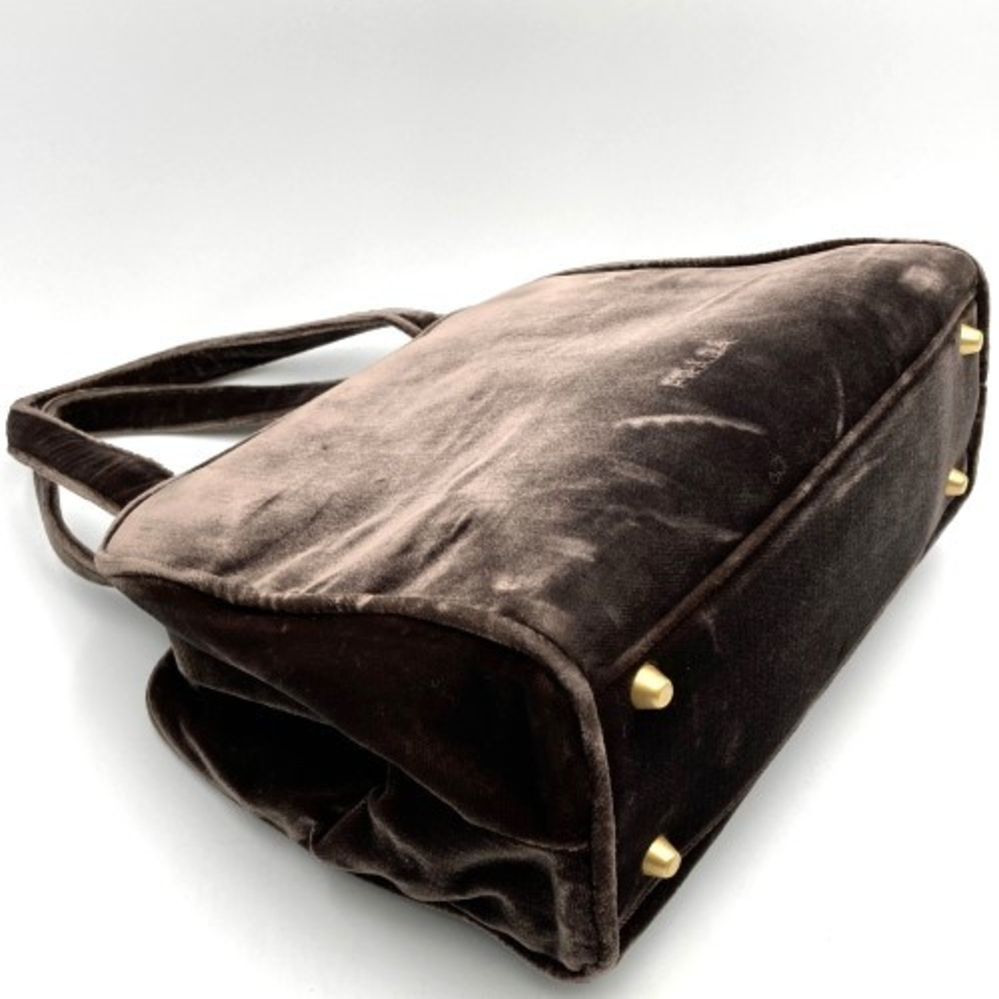 PRADA Prada handbag brown suede velor ladies ITPBHSIH7BNE