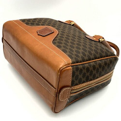 Celine Handbag Macadam Pattern Brown Women's M07 Leather CELINE IT49PA3YE76S