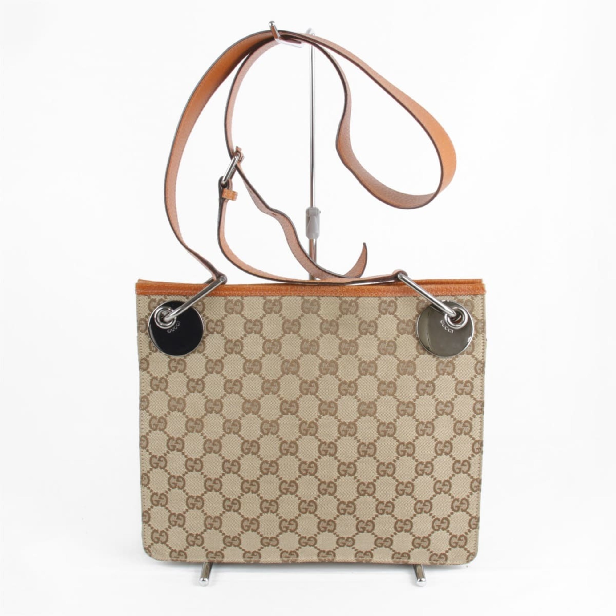 GUCCI 120841 200047 Shoulder bag GG canvas beige ladies