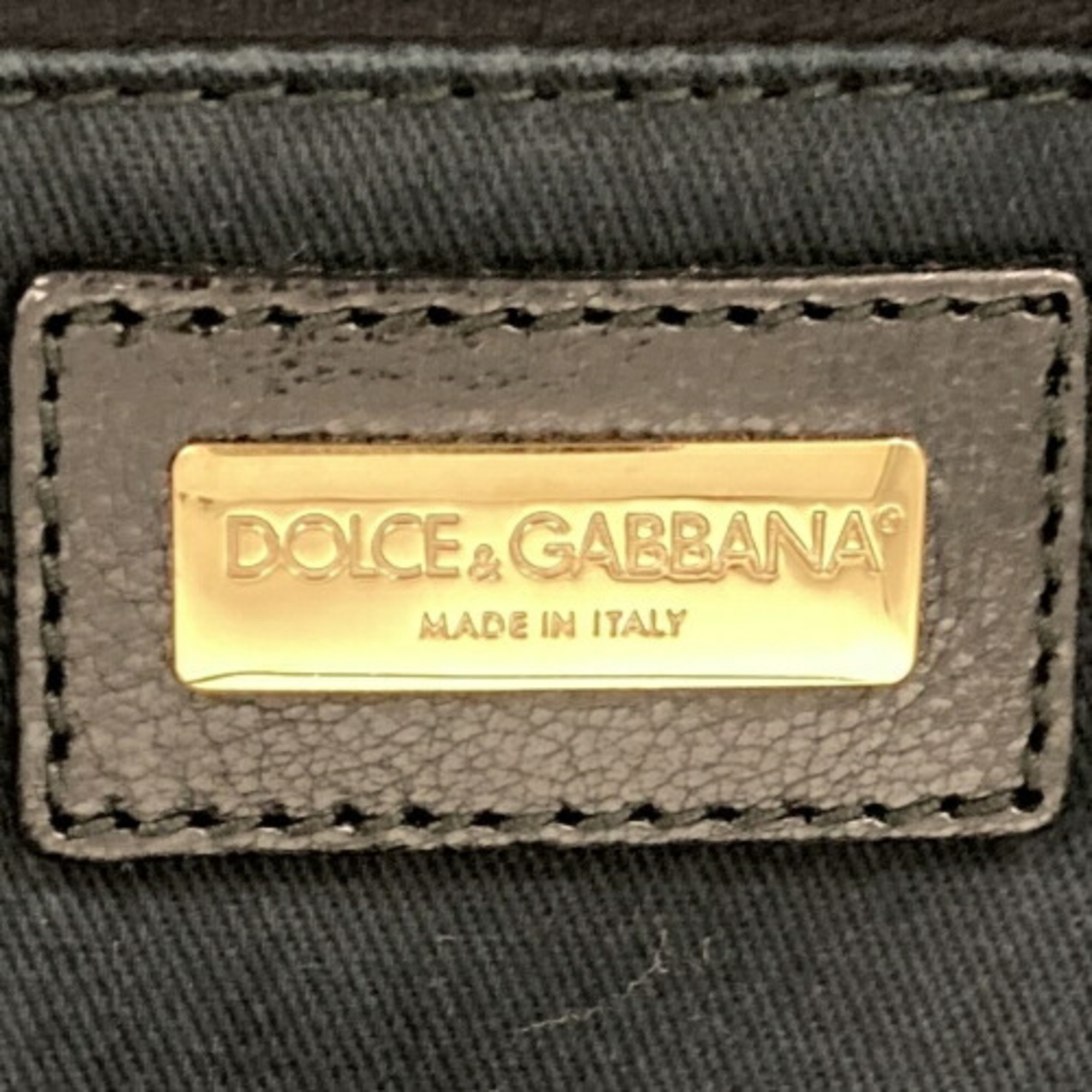 Dolce & Gabbana DOLCE&GABBANA Tote Bag Leopard Print Green Canvas Women's ITBCBUZ2RXGG