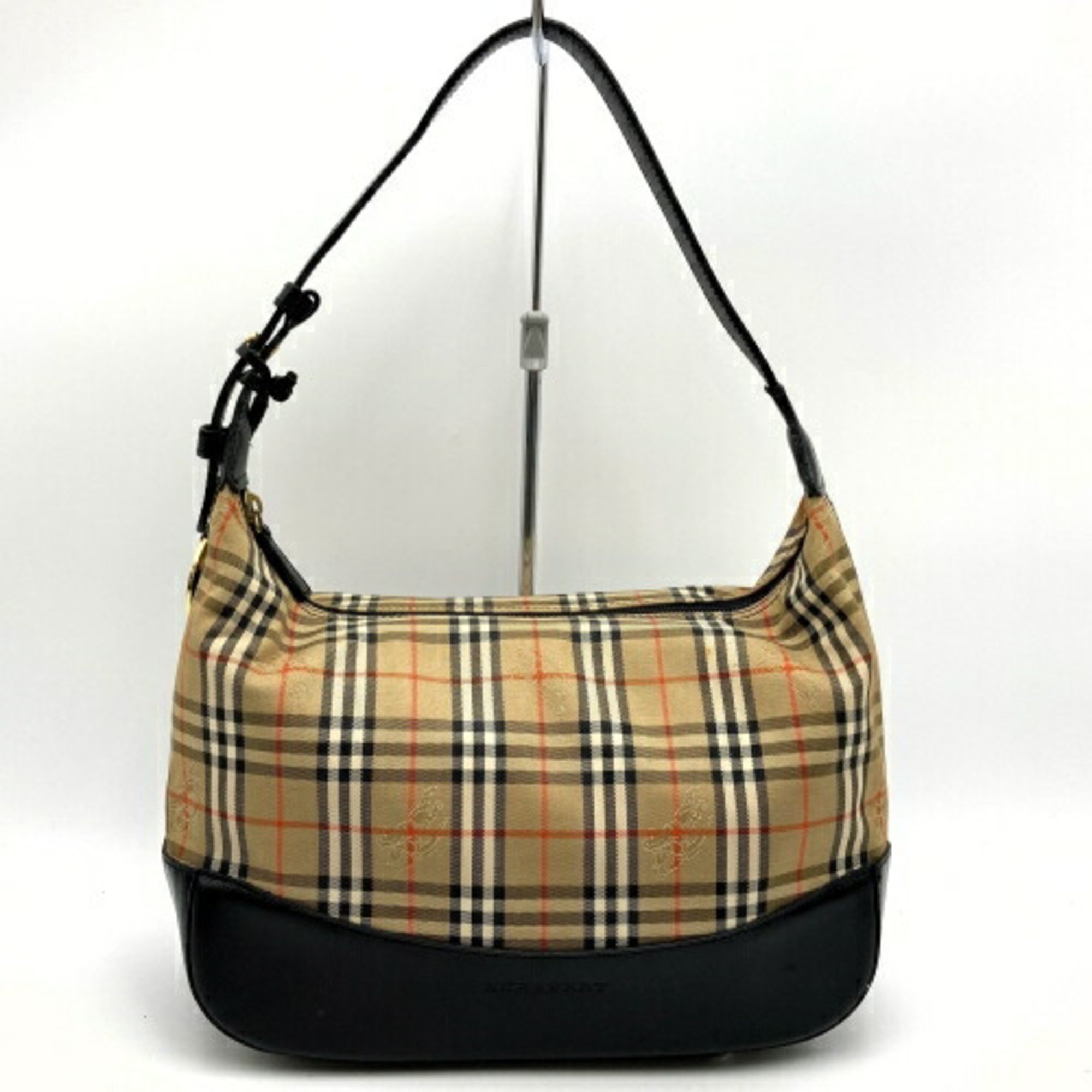 Burberry Handbag Nova Check Shadow Horse Pattern Brown Black Canvas Leather BURBERRY ITHZ72Y7VF8W