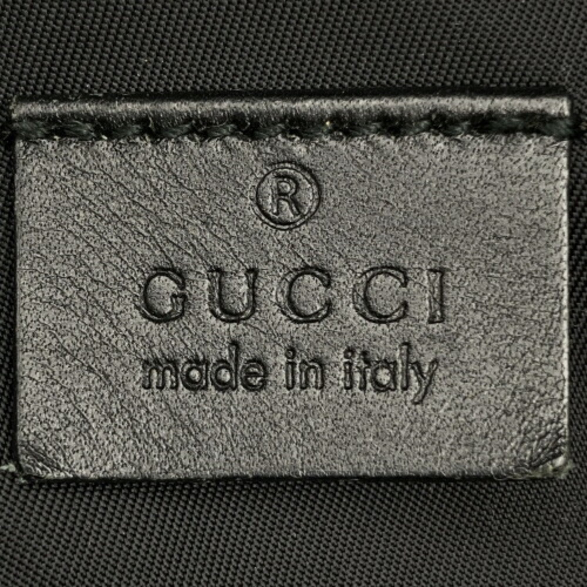 GUCCI Gucci Body Bag Waist Nylon Sherry Line Black Women's Men's 246409 ITN1USRYM06Y