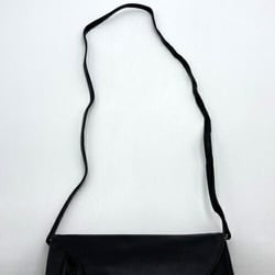 Valentino Shoulder Bag Ribbon Motif V Black Leather Women's VALENTINO IT6HBXR4TA80