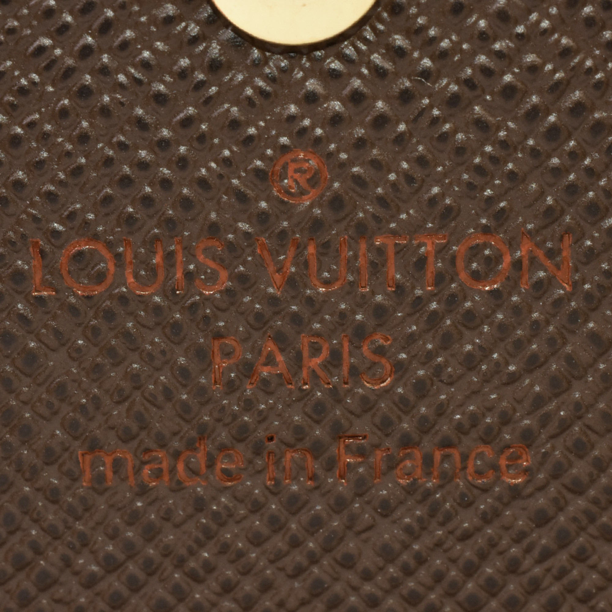 LOUIS VUITTON Portefeuil Sarah Long Wallet Damier Ebene N63209 Brown Built-in RFID (IC chip) ITXB78N9DWT0