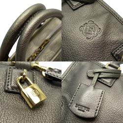 LOEWE Handbag Shoulder Bag Amazona Leather Bronze Gold Women's