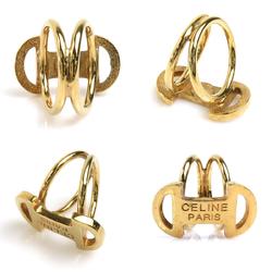CELINE Scarf Muffler Ring Metal Gold Women's