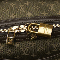 Louis Vuitton Monogram Sac Marie Kate Handbag M92507 Noir Khaki Canvas Leather Women's LOUIS VUITTON