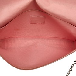 Louis Vuitton Monogram Vernis Jungle Dot Pochette Félicie Shoulder Bag M62359 Pink Patent Leather Women's LOUIS VUITTON