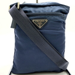 PRADA Prada B7792 Tessuto Shoulder Bag Triangular Plate Gray Blue Nylon Ladies Women's ITV4CZ0JYGWI