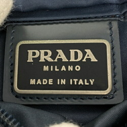 PRADA Prada B7792 Tessuto Shoulder Bag Triangular Plate Gray Blue Nylon Ladies Women's ITV4CZ0JYGWI