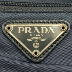 PRADA Prada B7792 Tessuto Shoulder Bag Triangular Plate Gray Blue Nylon Ladies Women's ITV4CZ0JYGWI