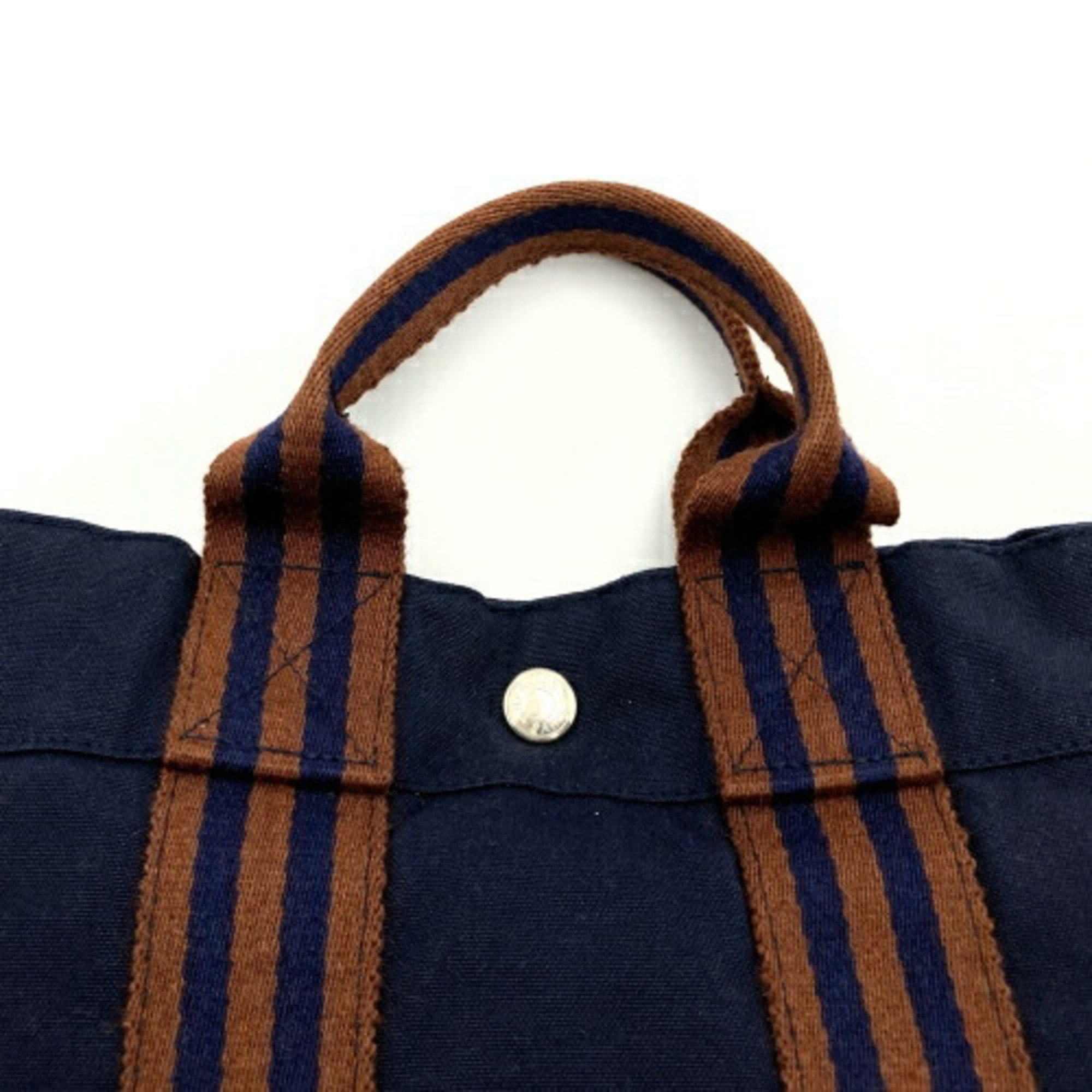 Hermes handbag tote bag full toe PM navy canvas ladies men HERMES IT3MLDJXH91A