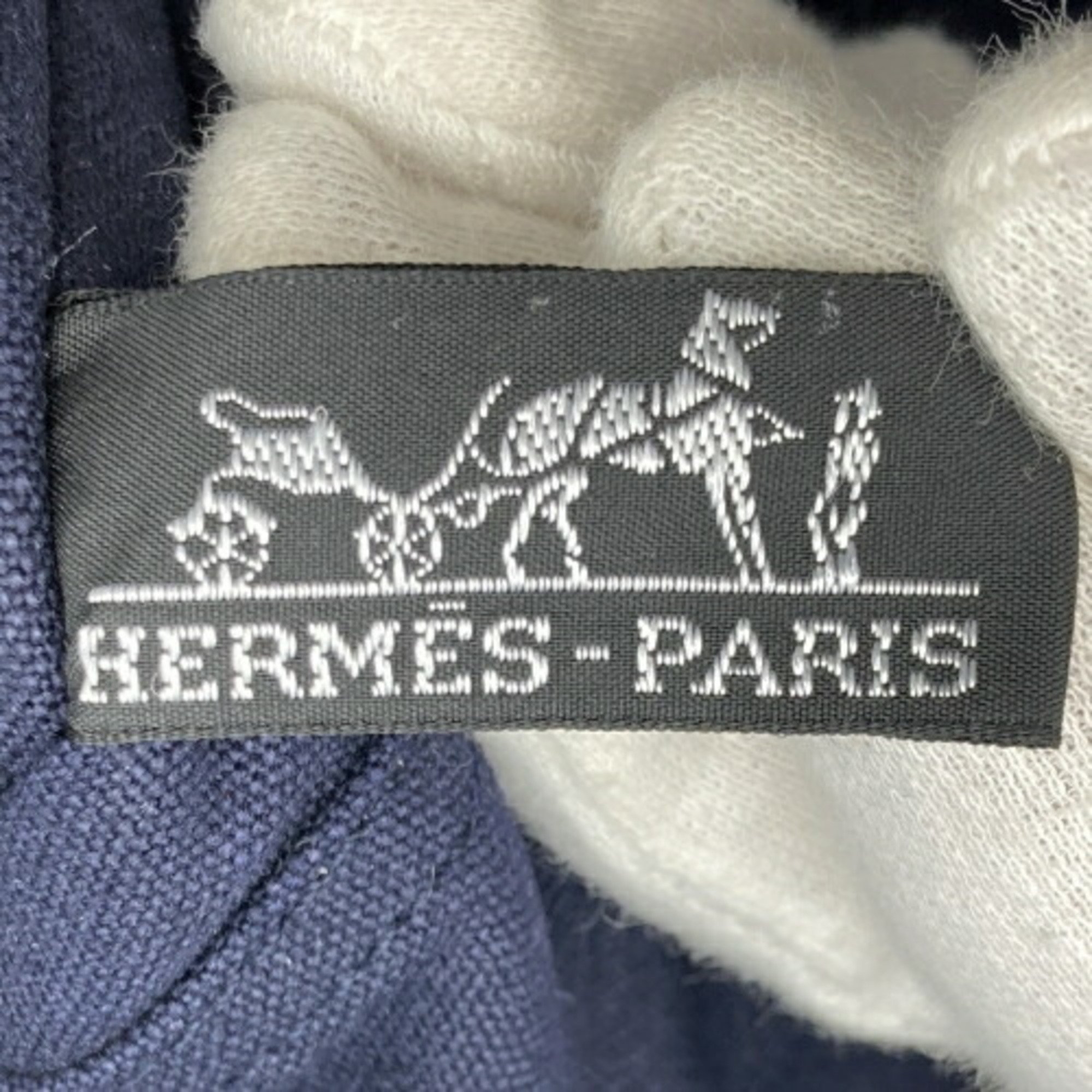 Hermes handbag tote bag full toe PM navy canvas ladies men HERMES IT3MLDJXH91A