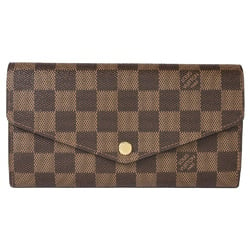 LOUIS VUITTON Portefeuille Sarah Long Wallet Damier Ebene N60114 Rose Ballerine Built-in RFID (IC chip) ITNI8QXY6J1O