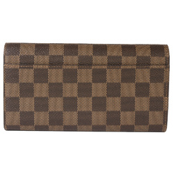 LOUIS VUITTON Portefeuille Sarah Long Wallet Damier Ebene N60114 Rose Ballerine Built-in RFID (IC chip) ITNI8QXY6J1O