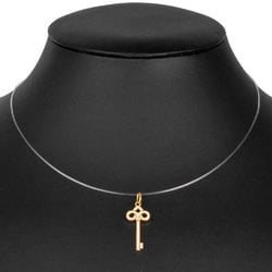 Tiffany Tiffany&Co. Fleur de Lis Pendant Top Diamond K18PG Women's