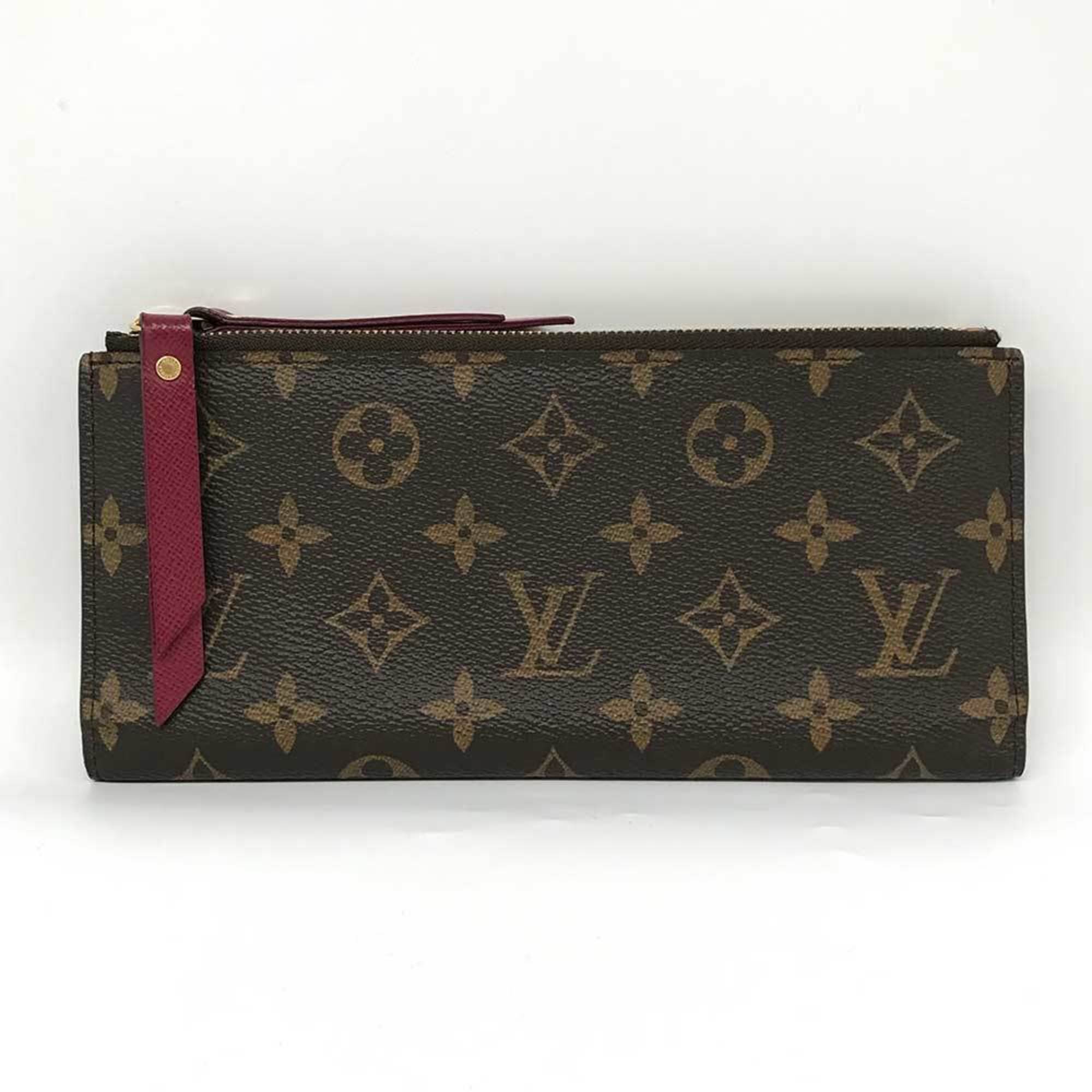 Louis Vuitton Portefeuille Adele Monogram M61269 LOUIS VUITTON Double Long Wallet Folding