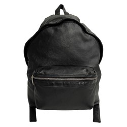 Yves Saint Laurent SAINT LAURENT PARIS Saint Laurent Paris City Backpack All Leather Rucksack Day Bag Black 12468