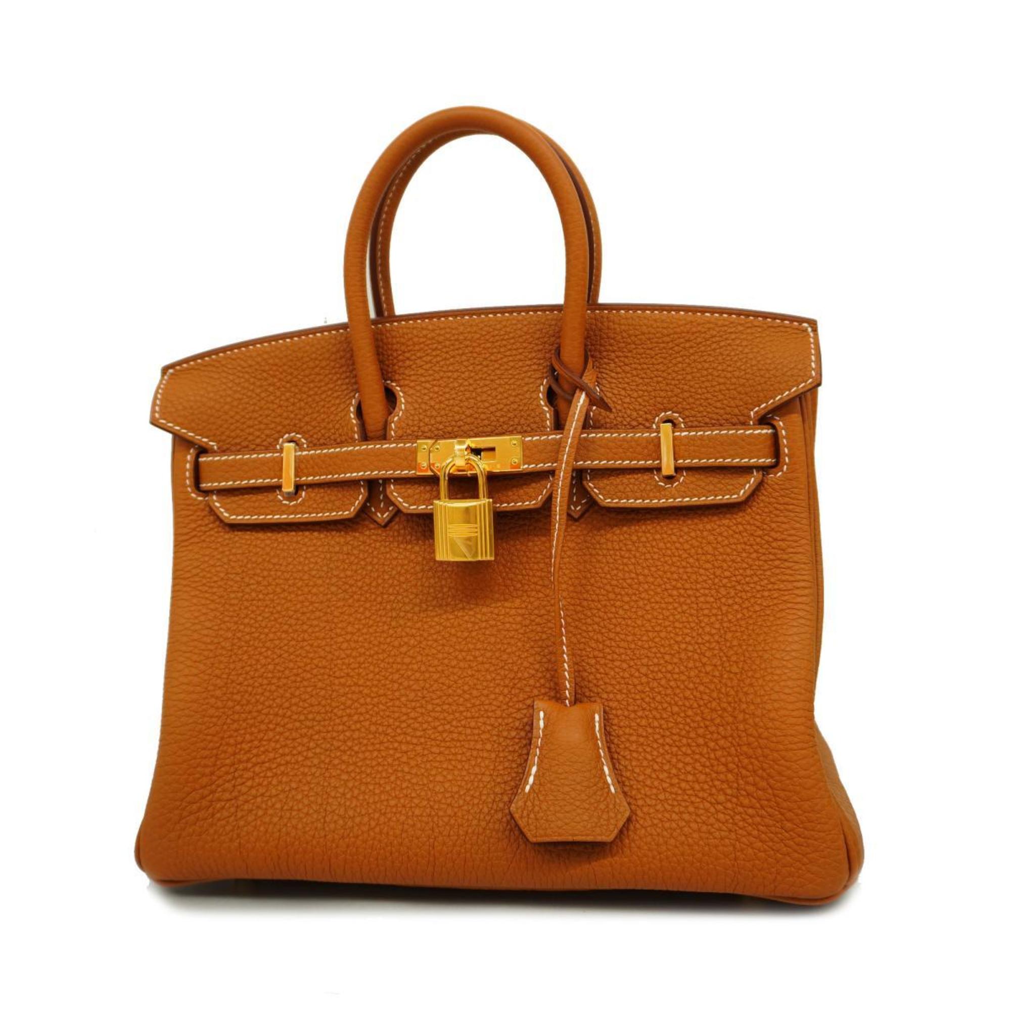 Hermes handbag Birkin 25 B stamp Togo gold ladies