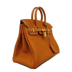 Hermes handbag Birkin 25 B stamp Togo gold ladies