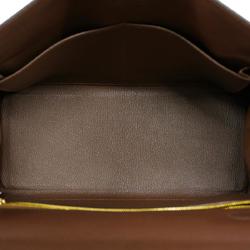 Hermes handbag Kelly 28 B stamped Taurillon Nobillo cacao for women