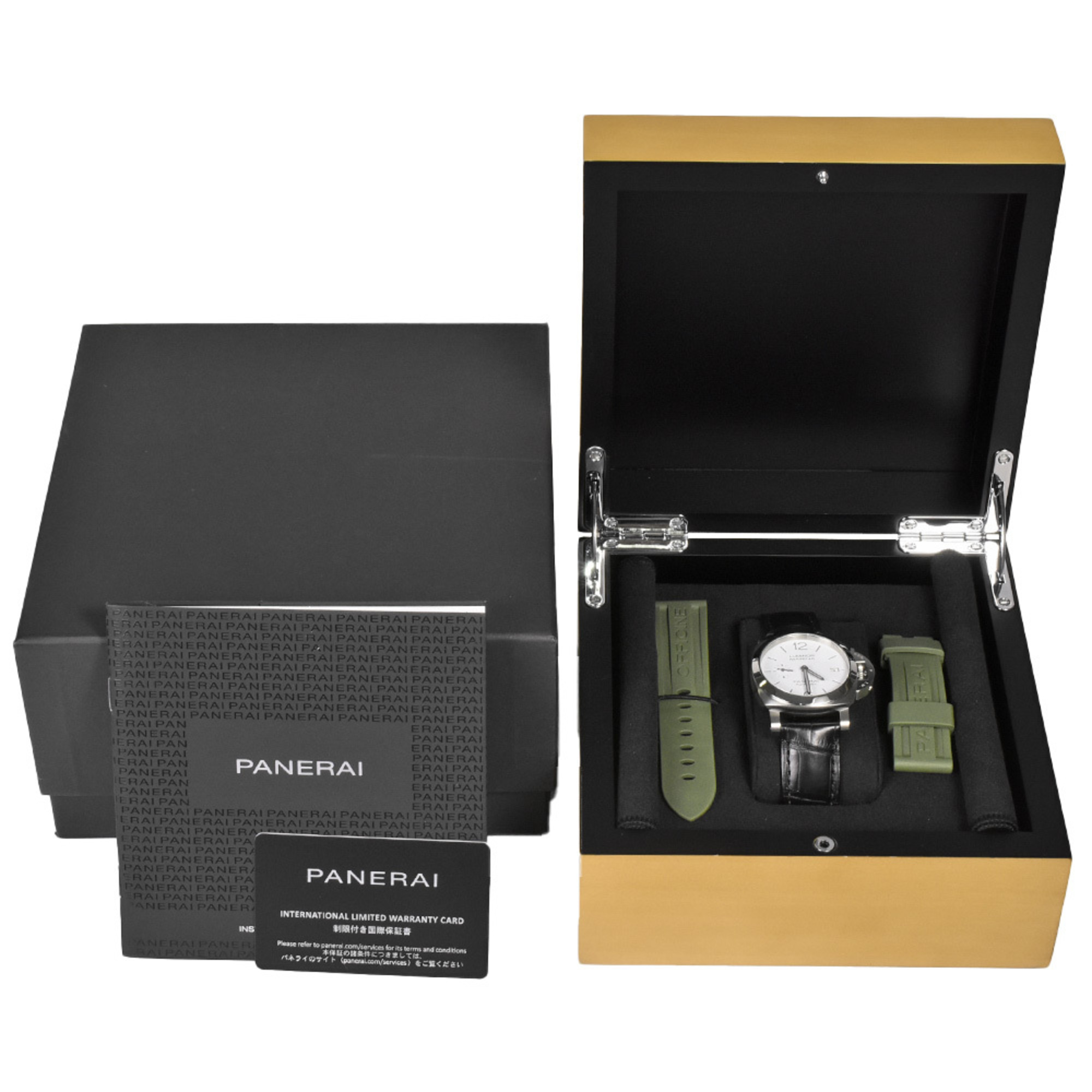 Panerai PANERAI PAM01371 Luminor Quaranta Y number (manufactured) watch automatic winding white dial date small seconds men's